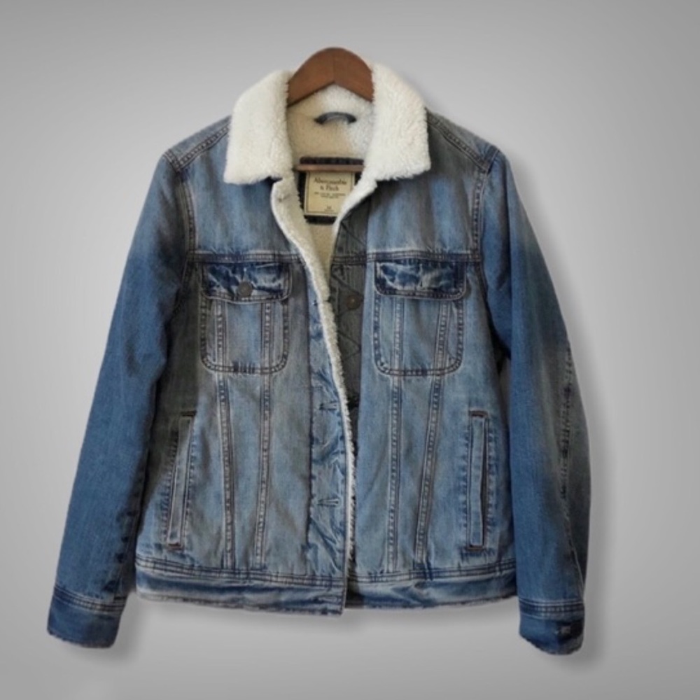 Abercrombie lined denim jacket